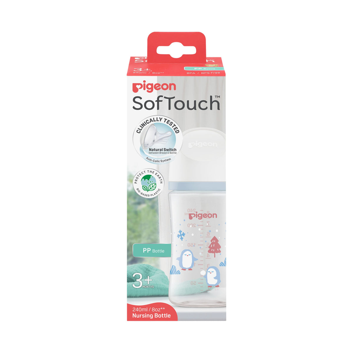 Pigeon SofTouch™ BPP Nursing Bottle PP 240ml (Season Prints)