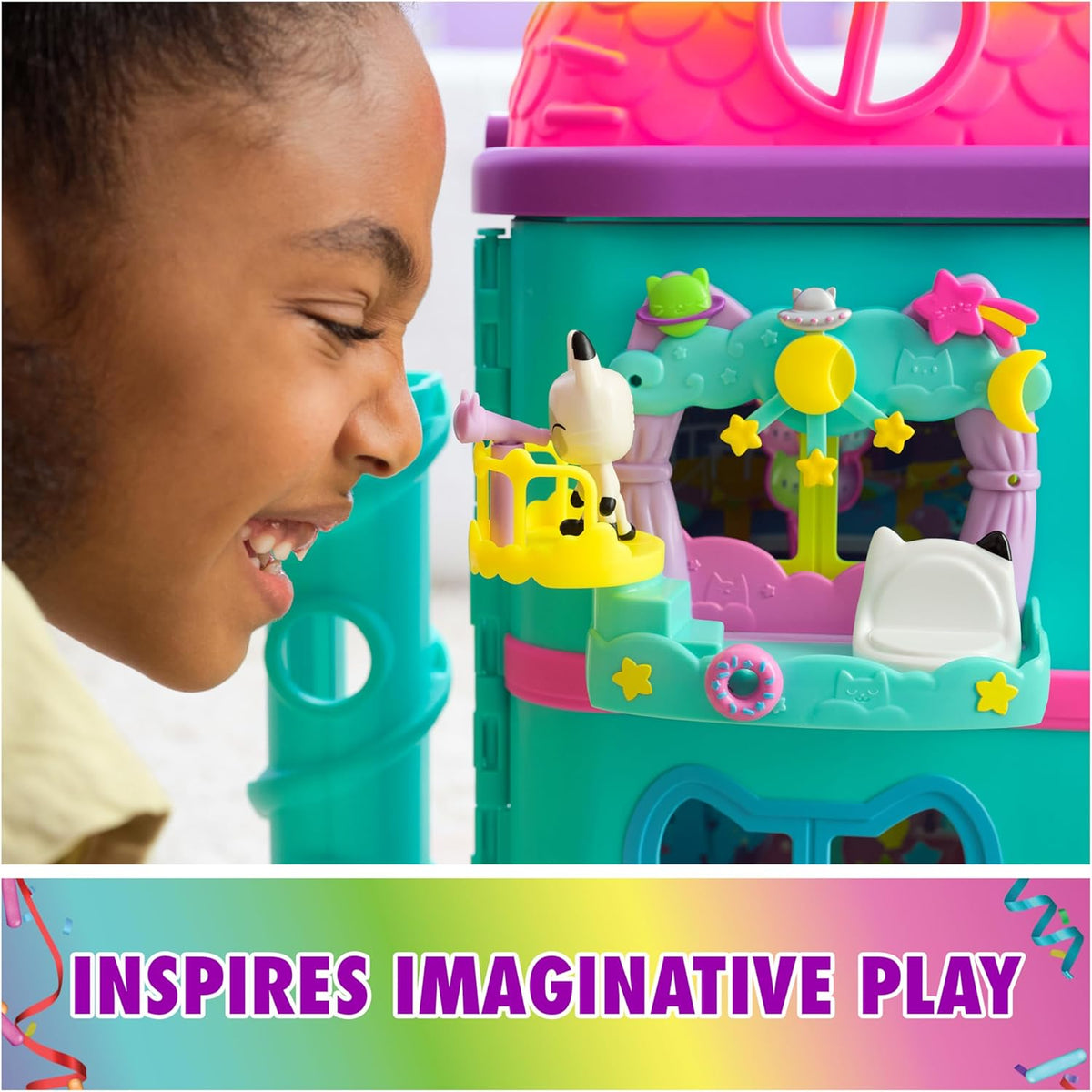 Gabby's Dollhouse Pandy Paws Dreamy Balcony Playset