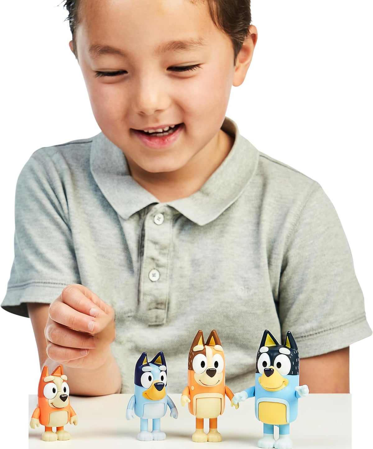 Bluey and Friends 4 Pack of Poseable Figures