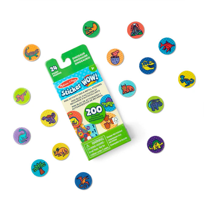 Melissa & Doug Sticker WOW! Mini Activity Pad & Sticker Stamper