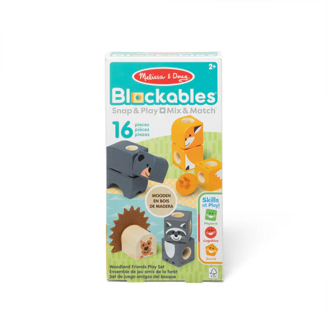 Melissa & Doug Blockables™ Woodland Friends Play Set
