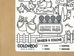 Colouroo Animal Farm: Search & Colour Mat