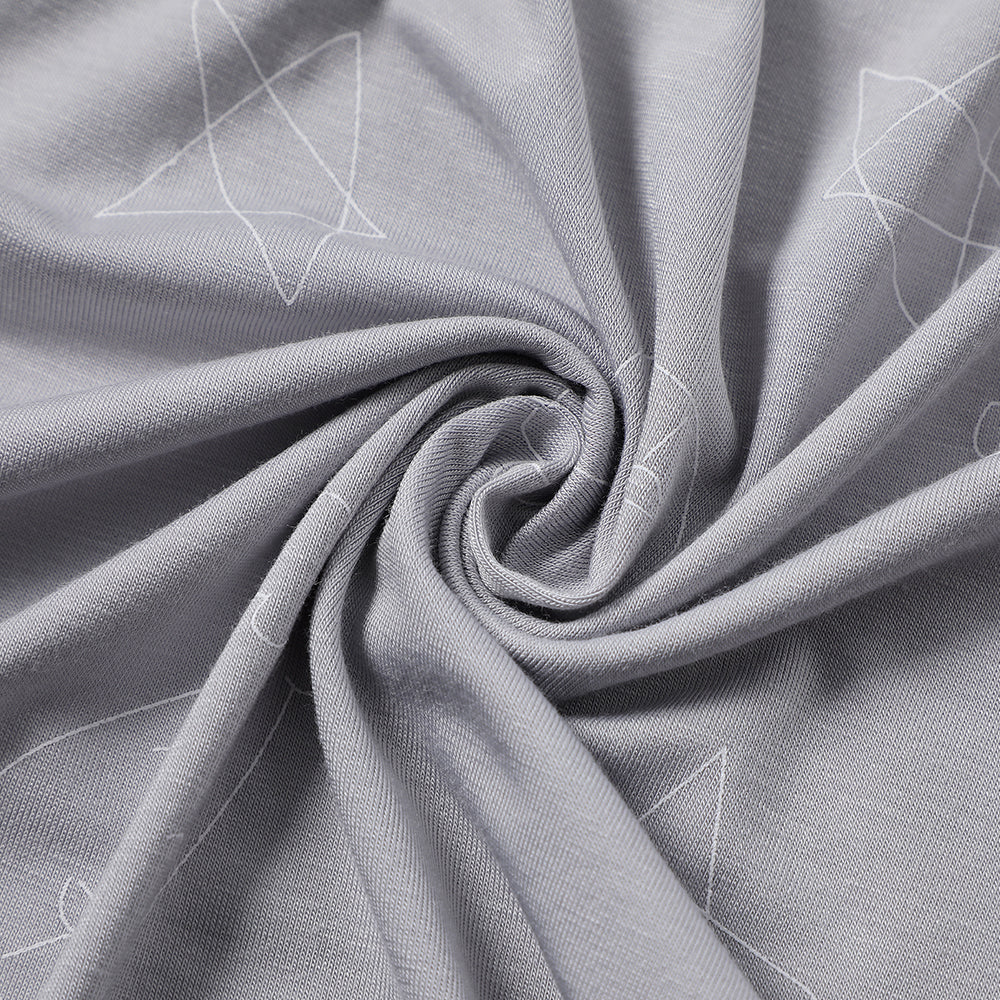 Baa Baa Sheepz Romper Side Snap Cute Big Star & Head - Grey