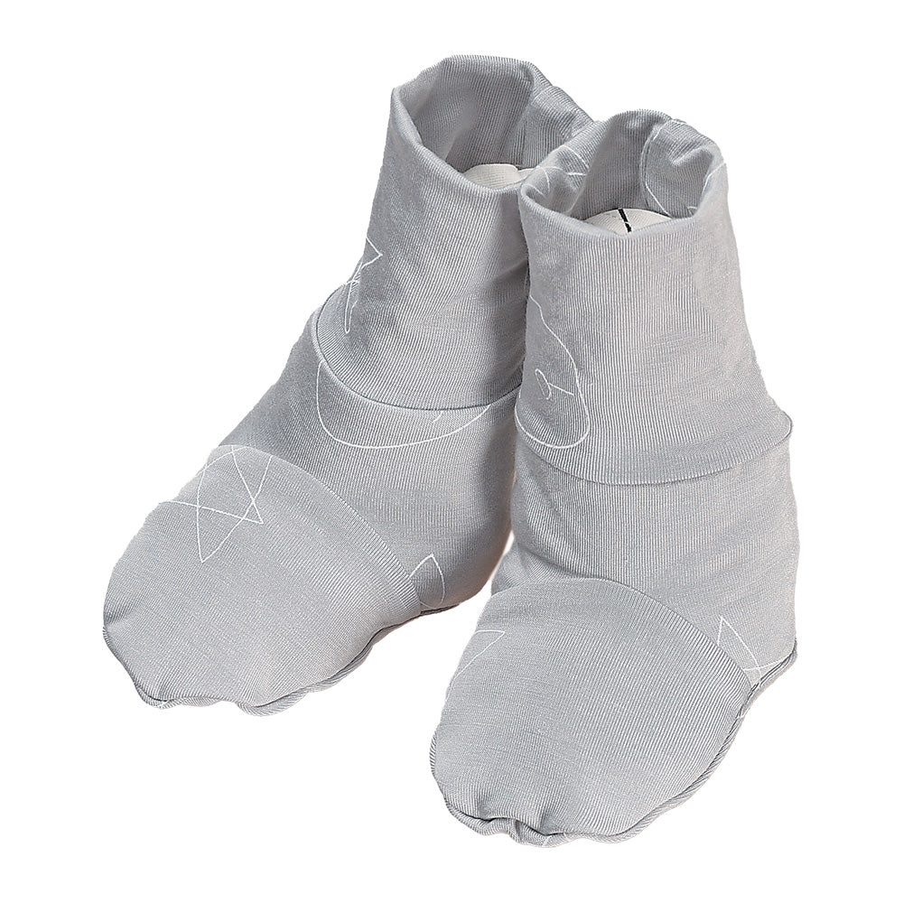 Baa Baa Sheepz Booties Cute Big Star & Head - Grey