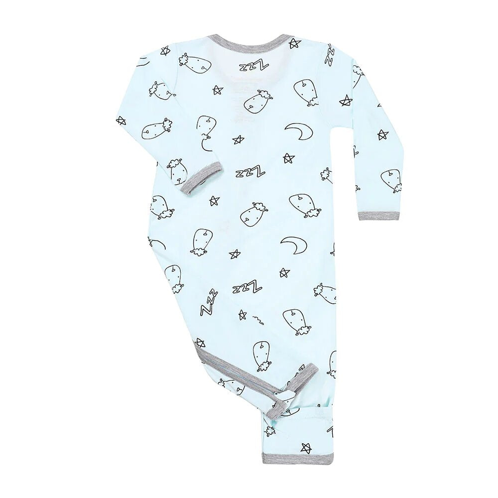 Baa Baa Sheepz Romper Zip Sweet Dreams Baa Baa - Blue