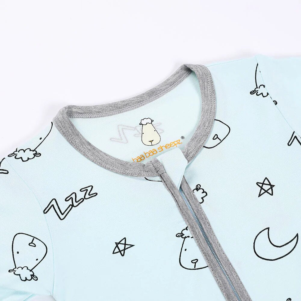 Baa Baa Sheepz Romper Zip Sweet Dreams Baa Baa - Blue