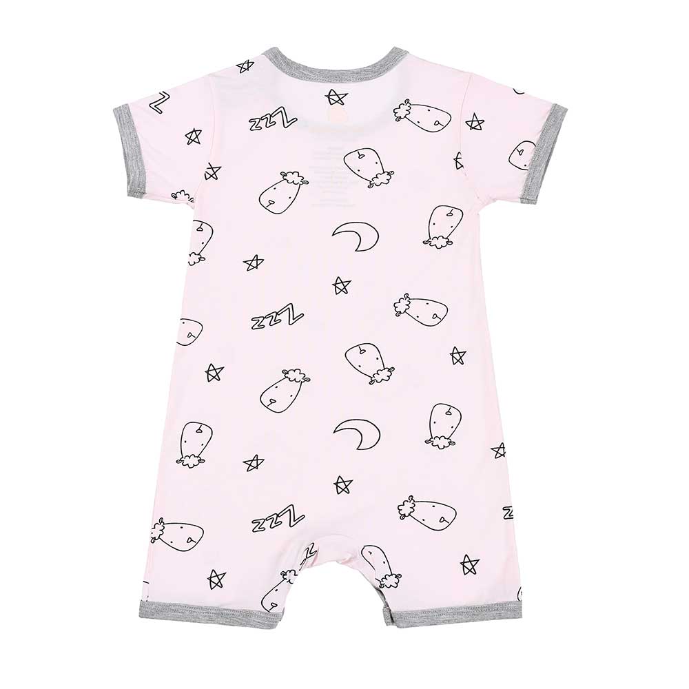 Baa Baa Sheepz Romper Short Sleeve Sweet Dreams Baa Baa - Pink
