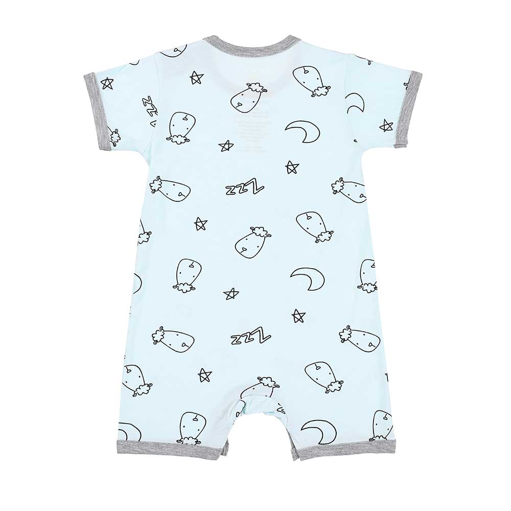Baa Baa Sheepz Romper Short Sleeve Sweet Dreams Baa Baa - Blue