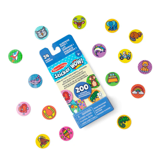 Melissa & Doug Sticker WOW! Mini Activity Pad & Sticker Stamper