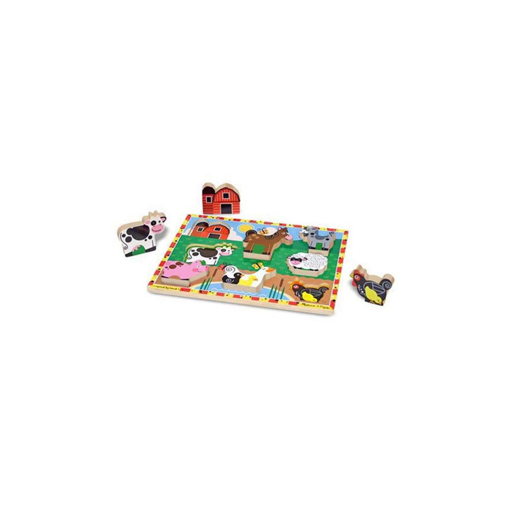 Melissa & Doug Chunky Puzzle 8pcs - Farm