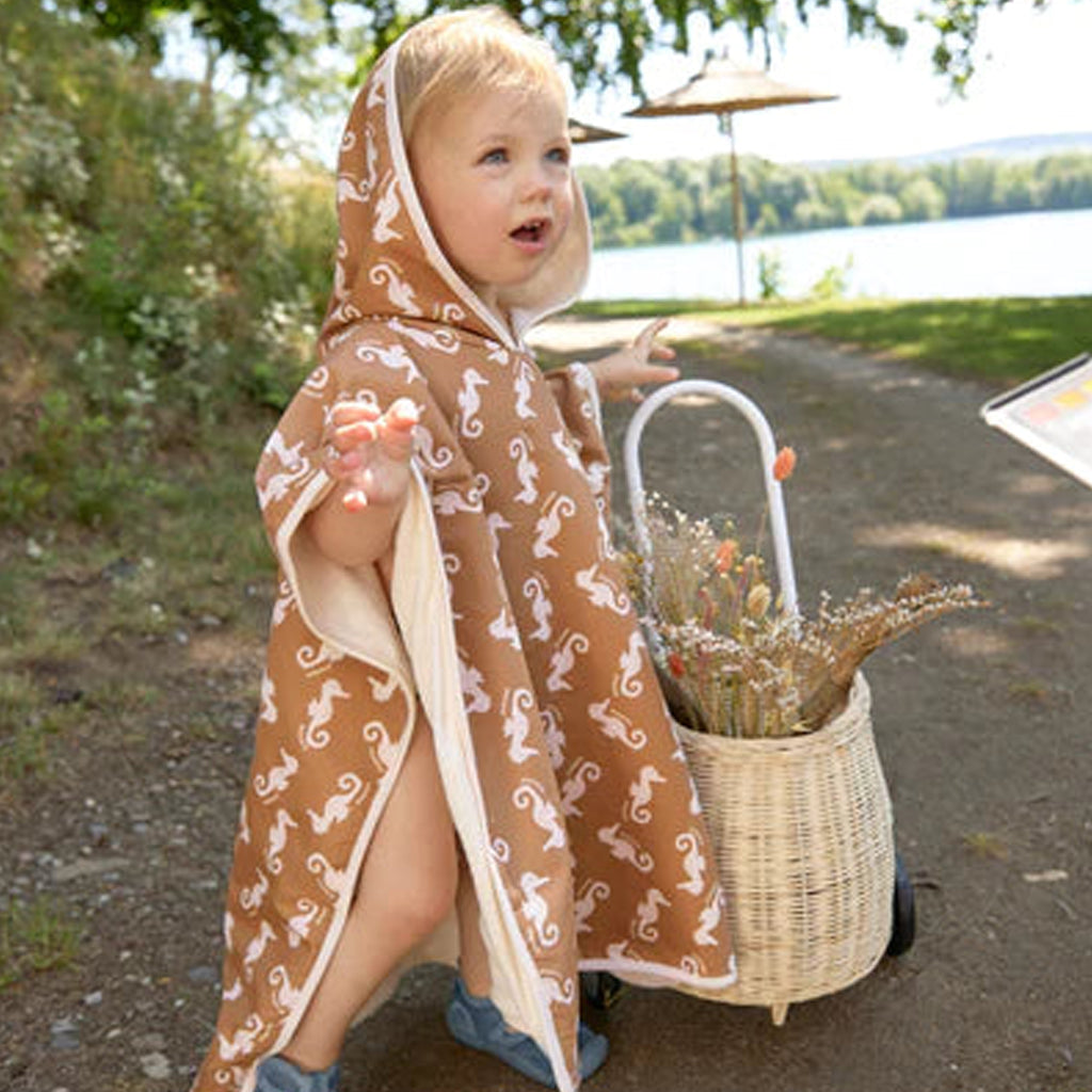 Lassig Beach Poncho Seahorse Caramel