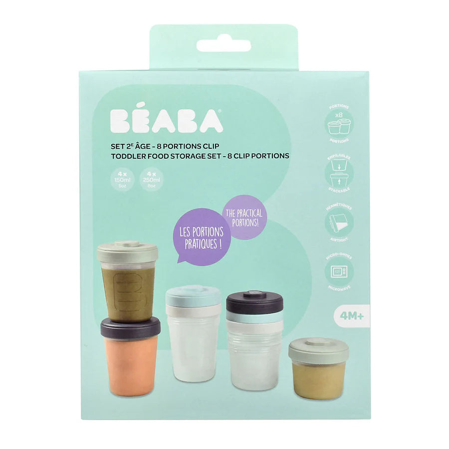 Beaba Clip Portions Food Storage Toddler Set 150ml/250ml