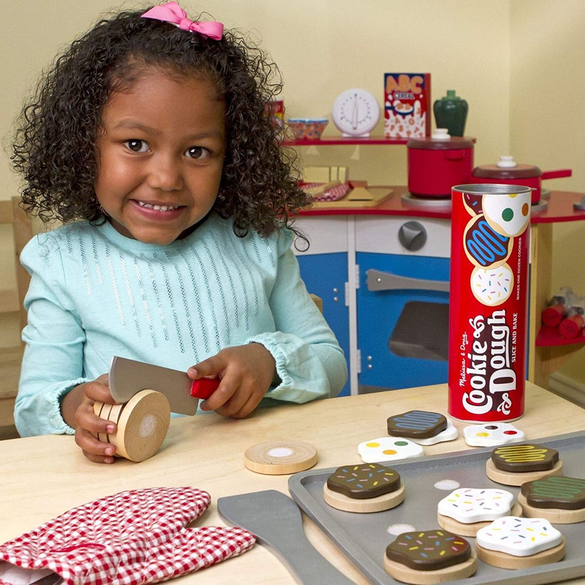 Melissa & Doug Slice & Bake Cookie Wooden Play Food Set