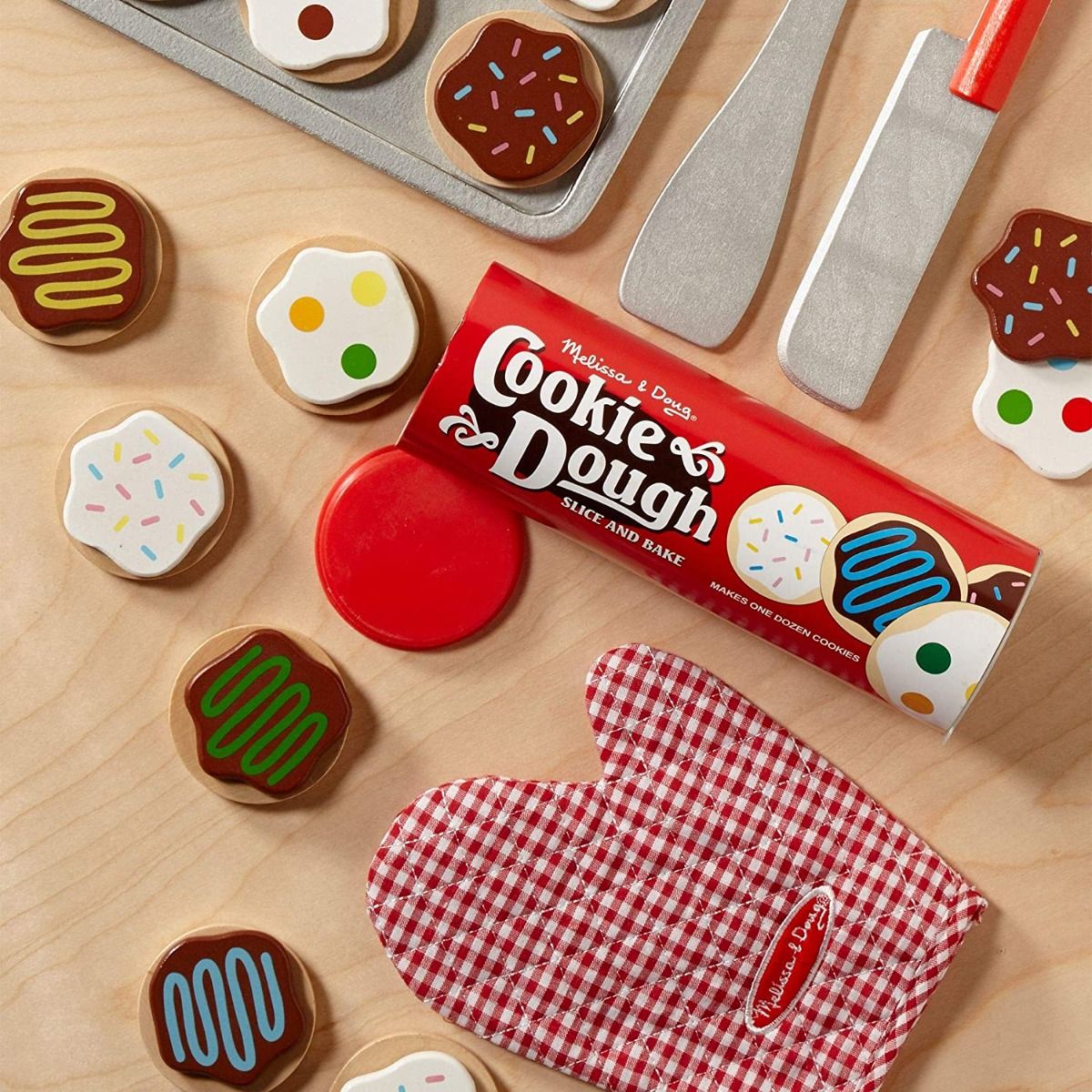 Melissa & Doug Slice & Bake Cookie Wooden Play Food Set