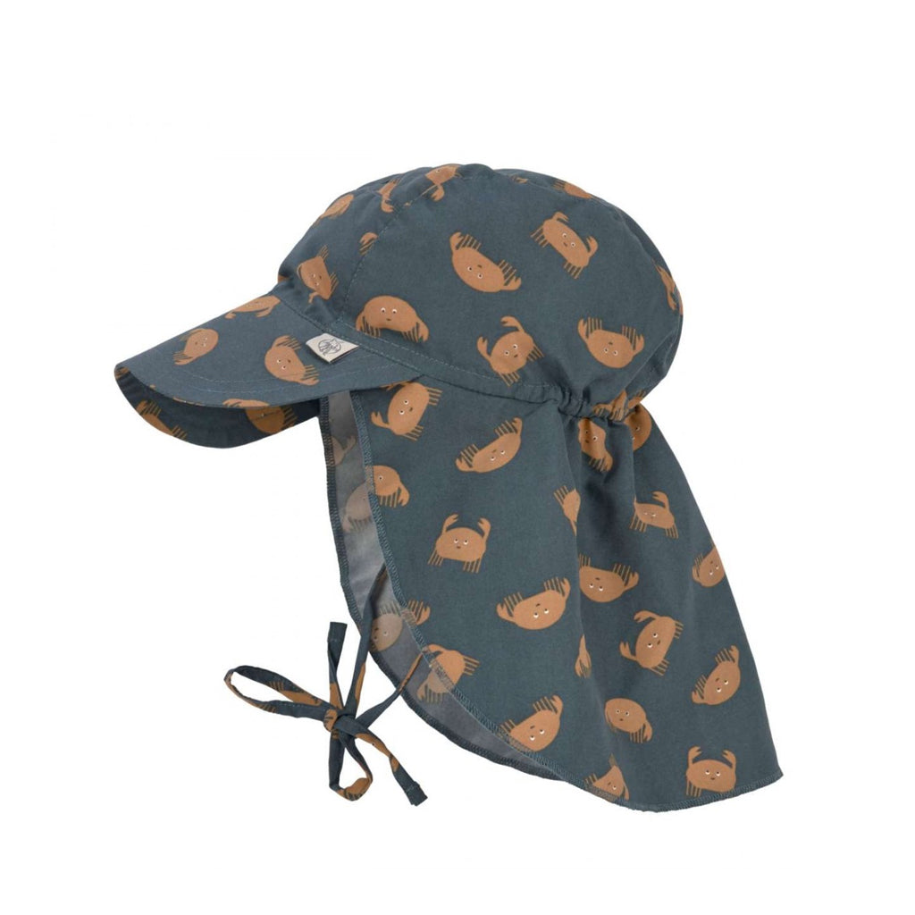 Lassig Sun Protection Flap Hat, Corals Peach Rose motherswork