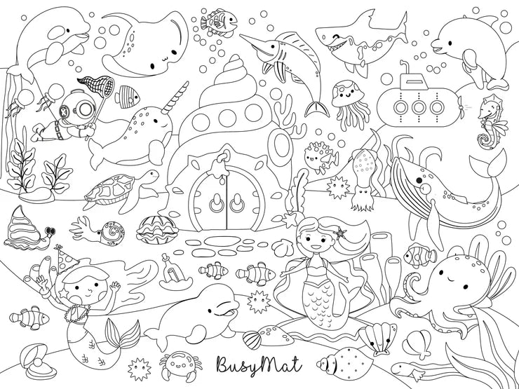 Busymat Premium Series (Under the Sea Mermaid Lagoon)