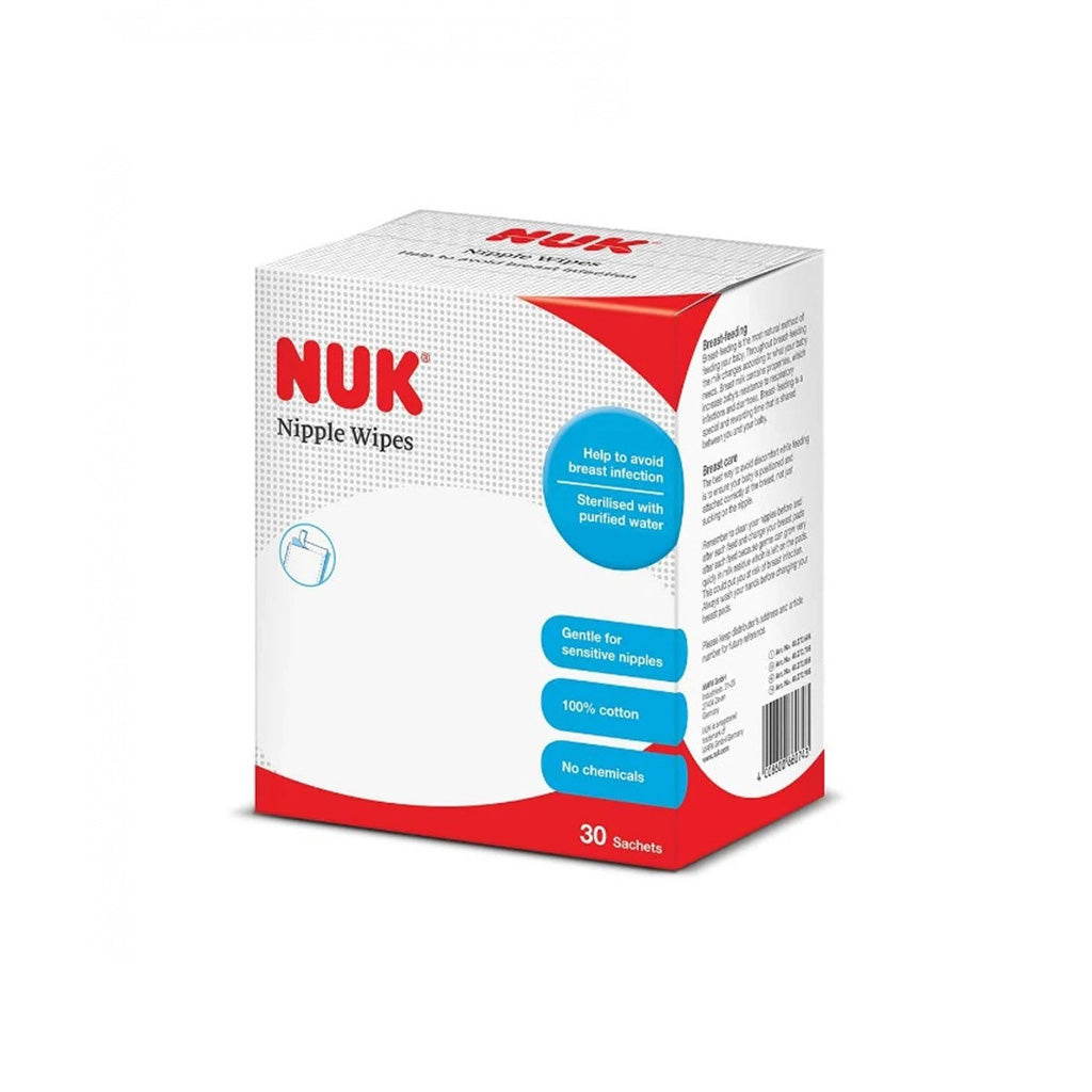 Nuk 3 X Nipple Wipes 30S + 2 X Breast Pad 60S