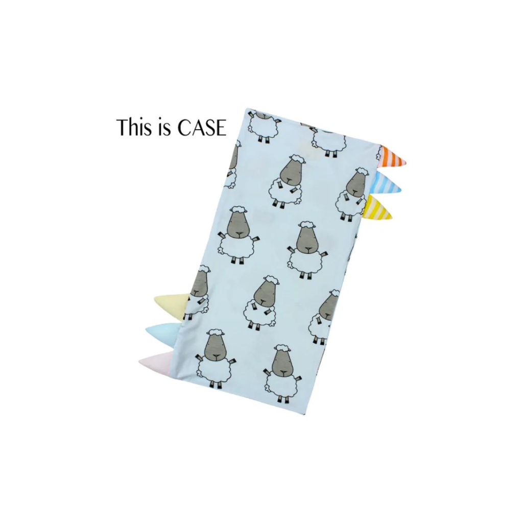 Baa Baa Sheepz Bed-Time Buddy™ Case Big Sheepz with Stripe Tag