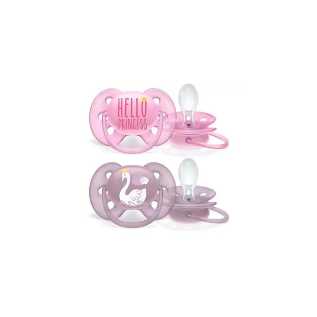 Avent Ultra Soft Soother Twin Pink (6 to 18 months)