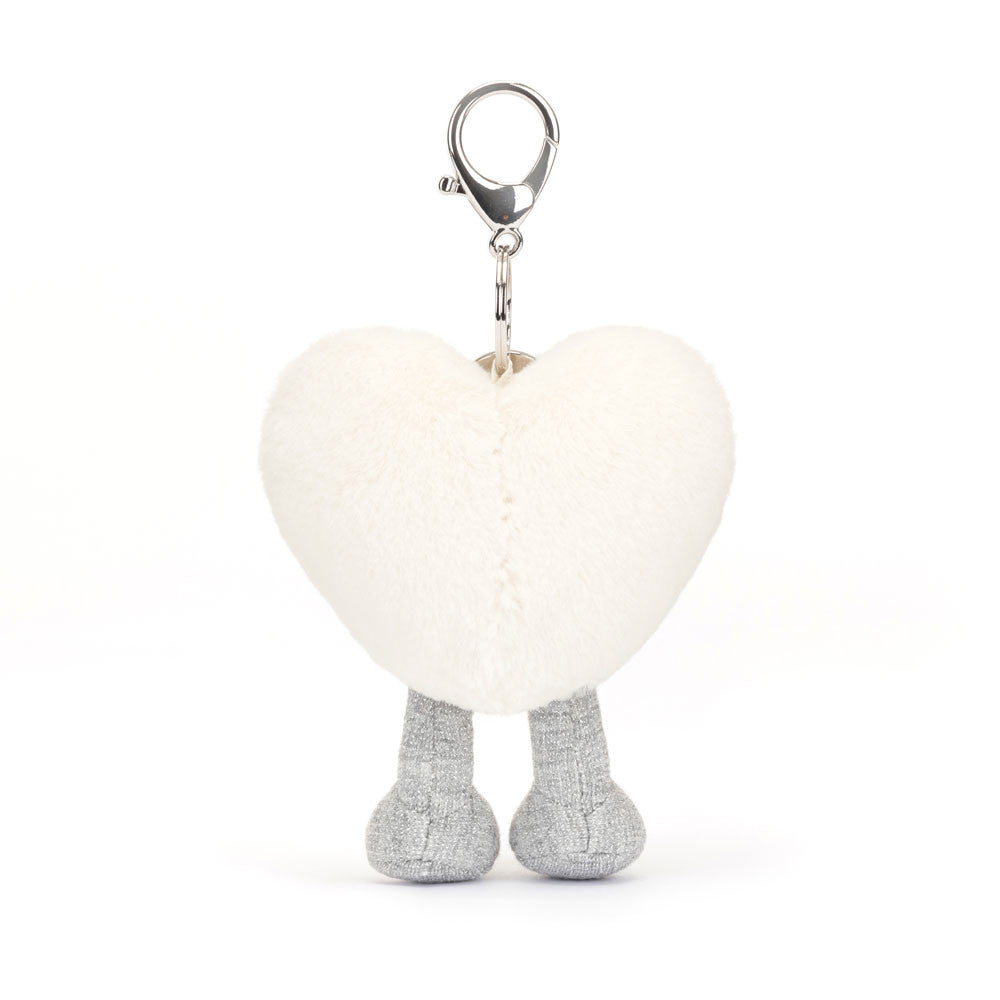 Jellycat Amuseables Cream Heart Bag Charm