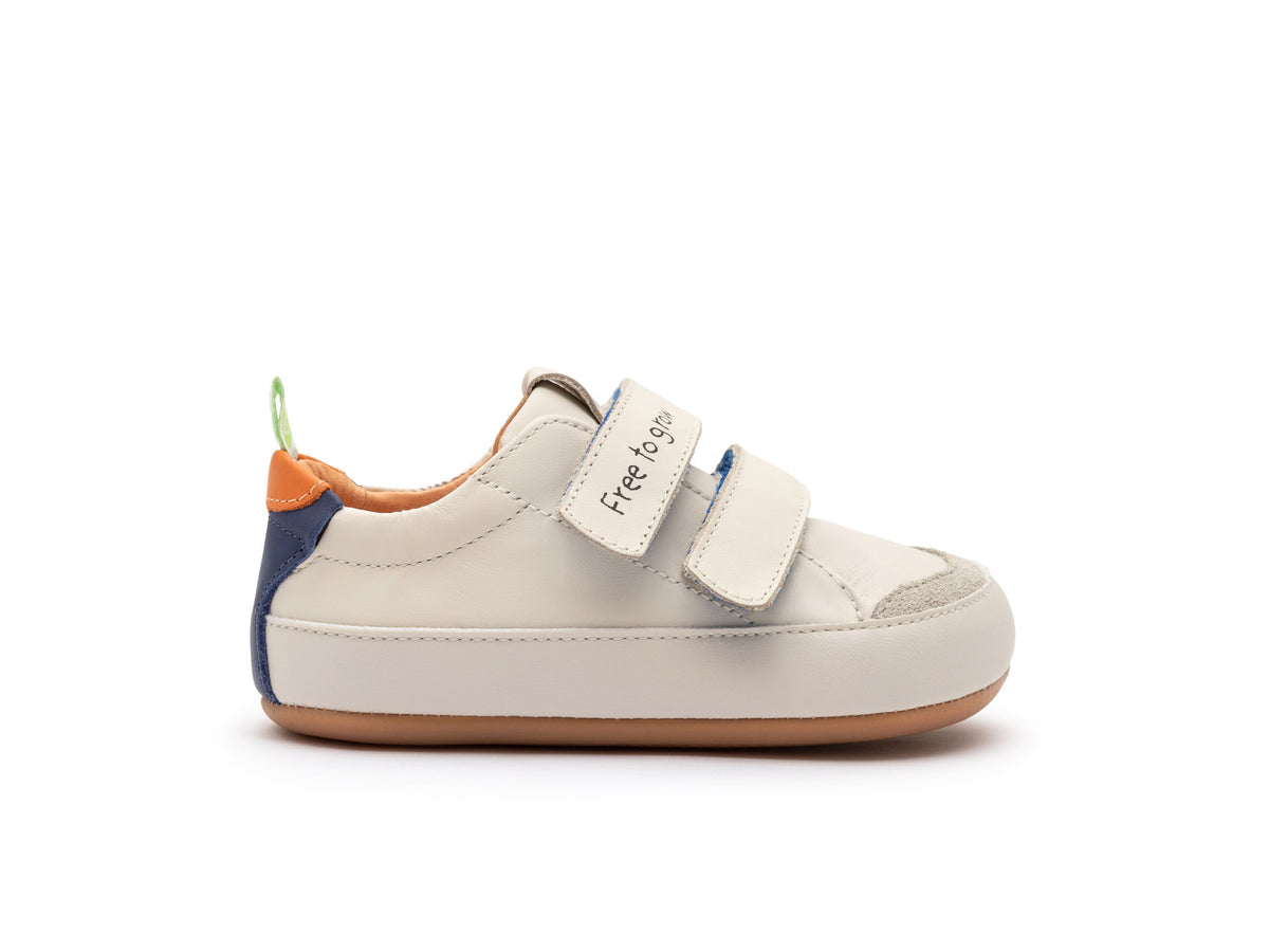 Tip Toey Joey Toddler Sneaker Bossy Play - Tapioca/Tangerine/Deep Ocean