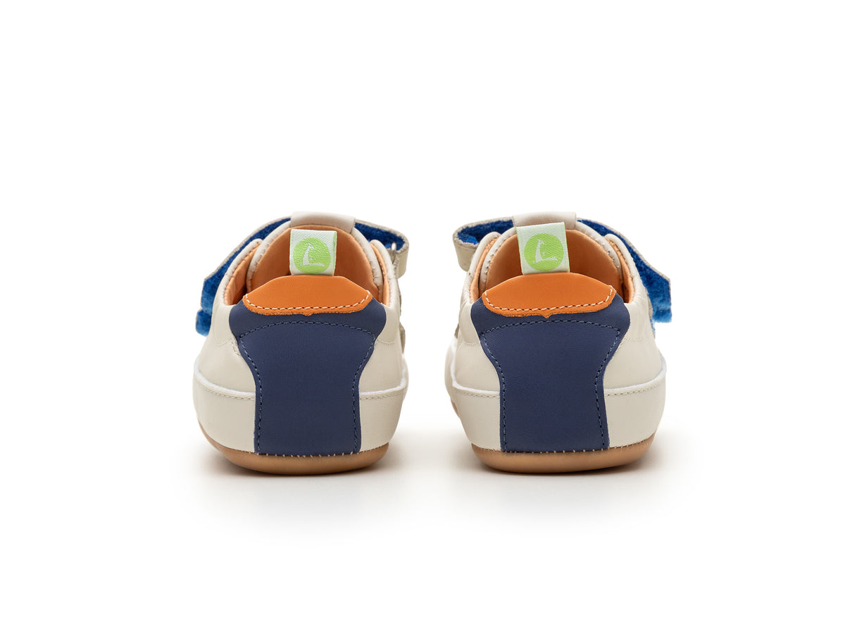 Tip Toey Joey Toddler Sneaker Bossy Play - Tapioca/Tangerine/Deep Ocean