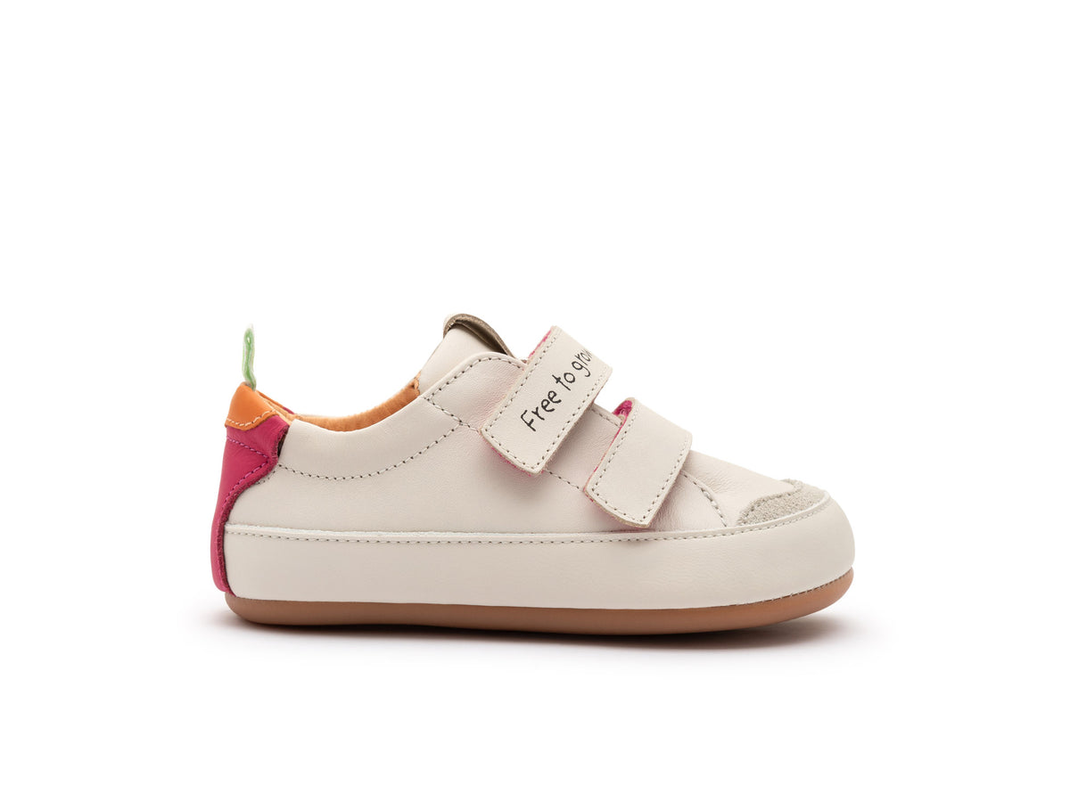 Tip Toey Joey Toddler Sneaker Bossy Play - Tapioca/Tangerine/Pitaya Pink