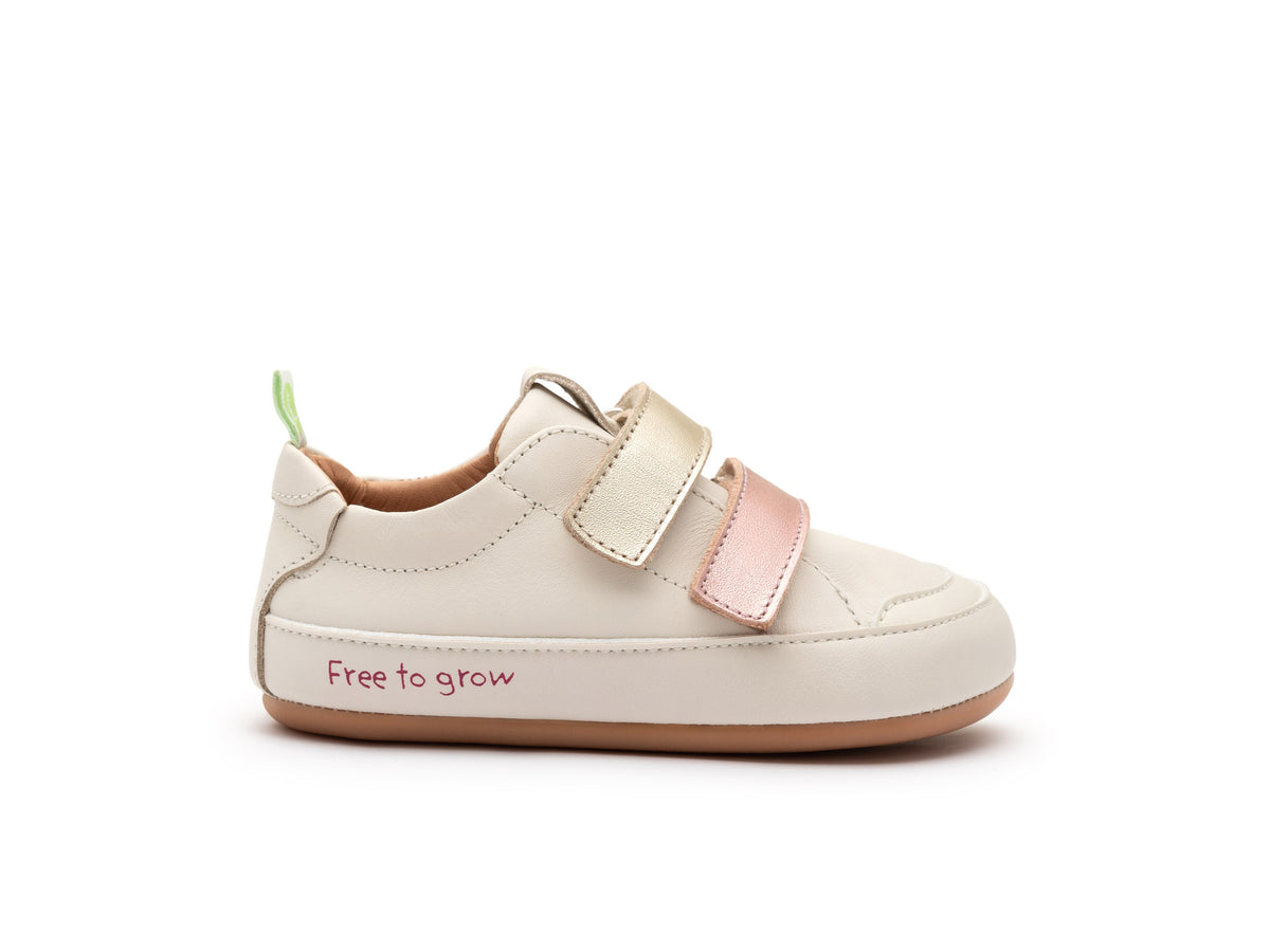 Tip Toey Joey Toddler Sneaker Bossy Play - Tapioca/Rose Gold/ Chm