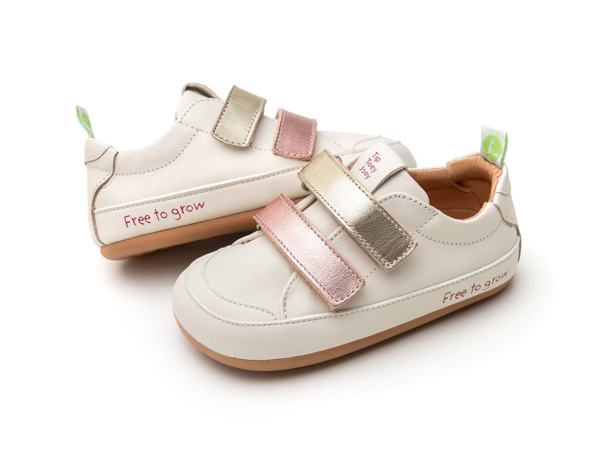 Tip Toey Joey Toddler Sneaker Bossy Play - Tapioca/Rose Gold/ Chm