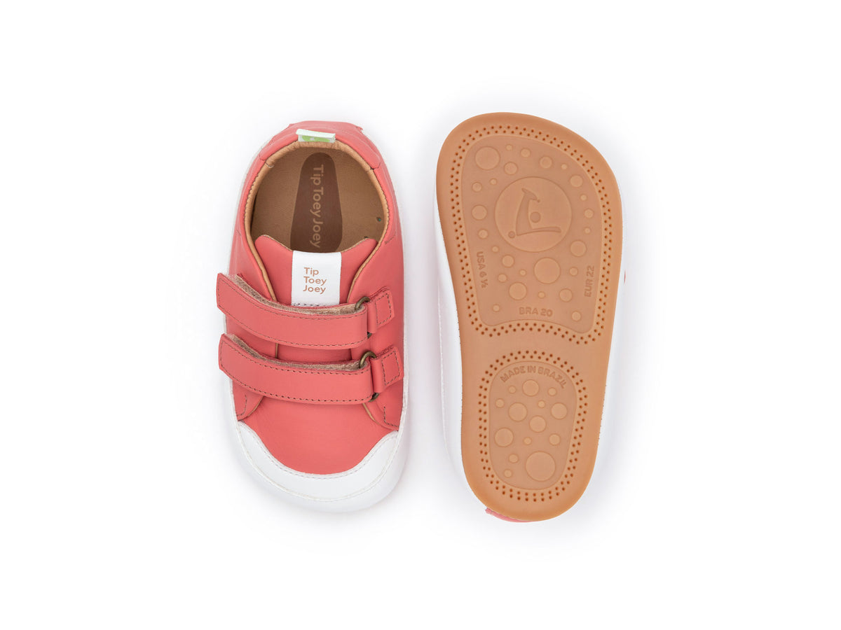 Tip Toey Joey Bossy - Coral Mat/White