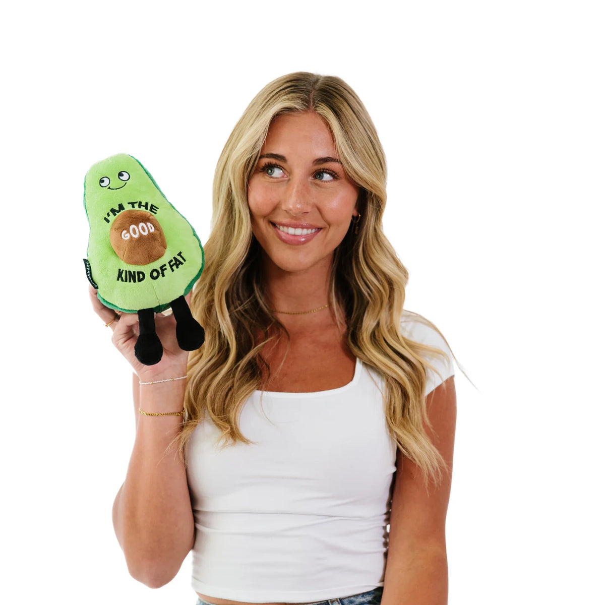Punchkins "I'm The Good Kind Of Fat" Plush Avocado