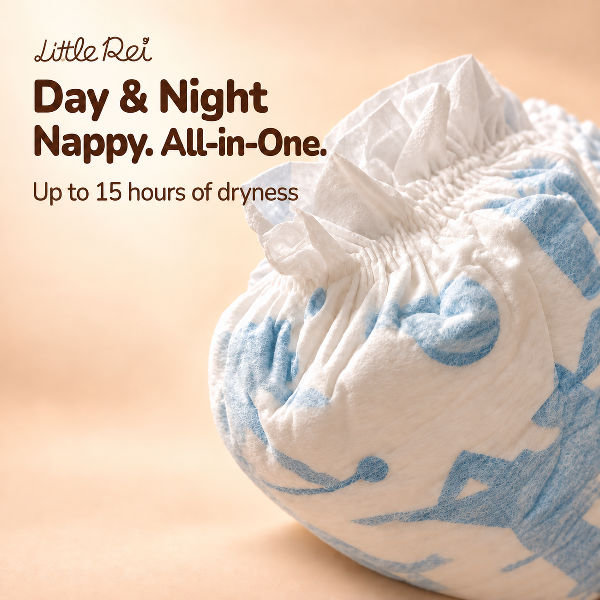 Little Rei Eco-Conscious Luxury Tape Diapers (Travel Pack, 8pc)