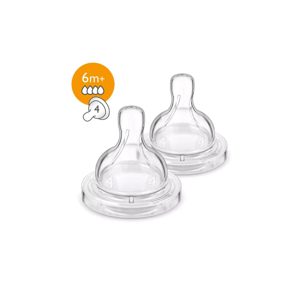 Avent Anti-colic Silicone Teat 6m+