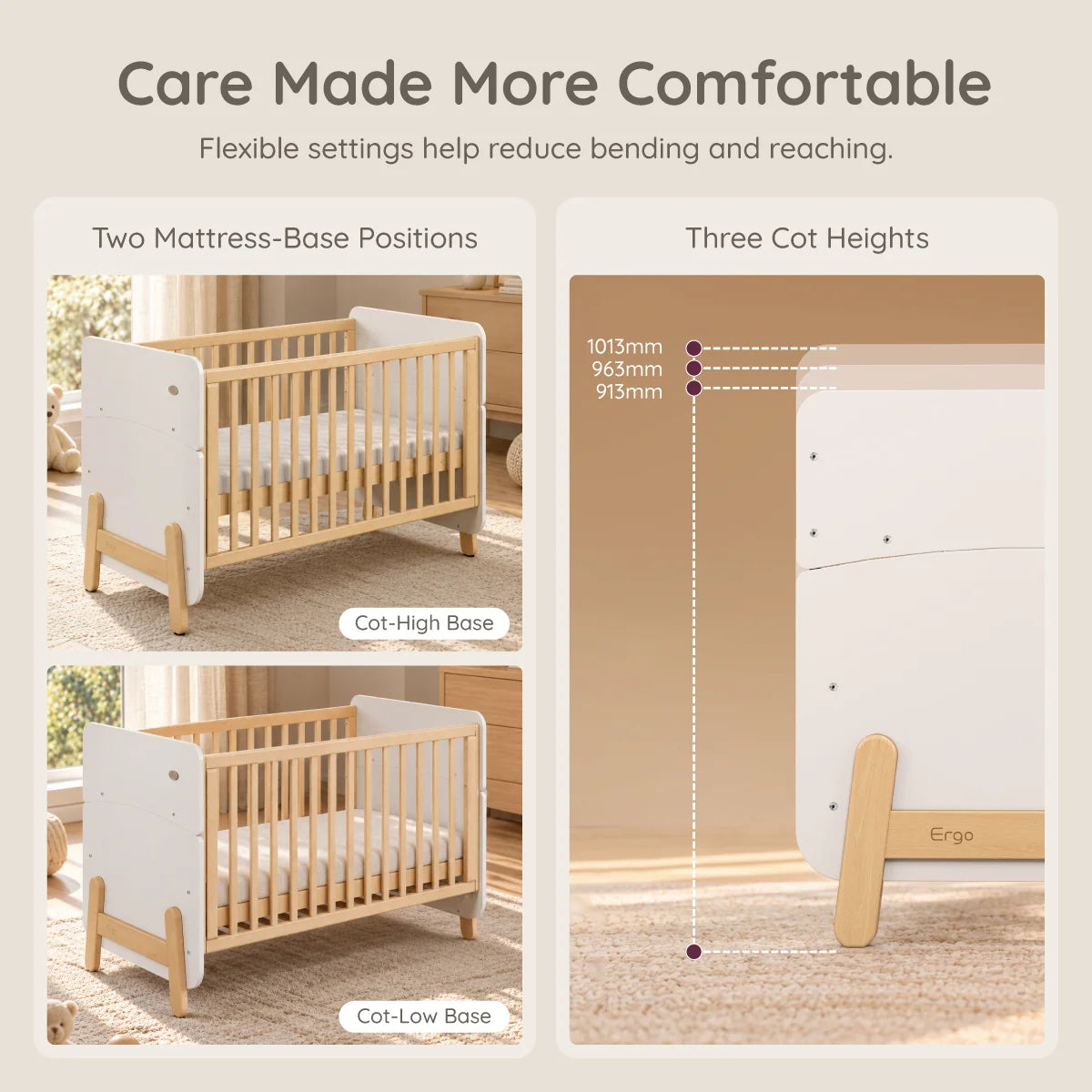 Boori Natty Ergonomic Cot