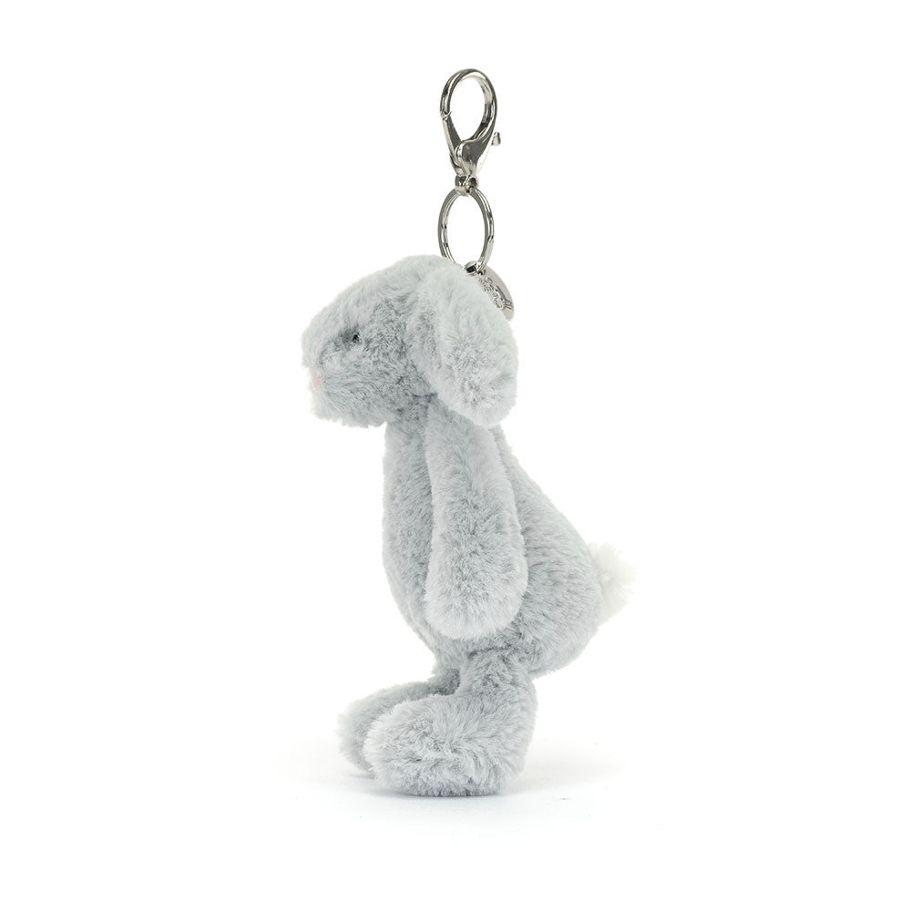 Jellycat Bashful Silver Bunny Bag Charm | motherswork Singapore