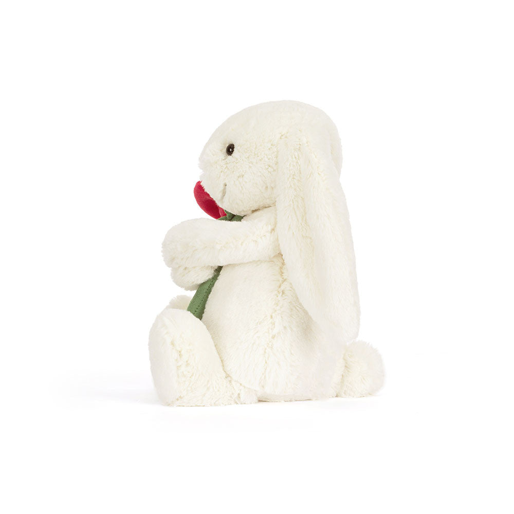 Jellycat Cream Bunny with Rose | motherswork Singapore – Motherswork