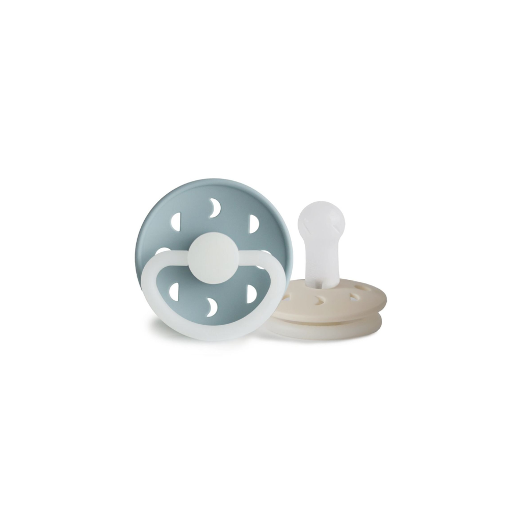 Stone Blue Pacifier Frigg Silicone Moon Phase Pacifier (Stone Blue) | motherswork Singapore ...