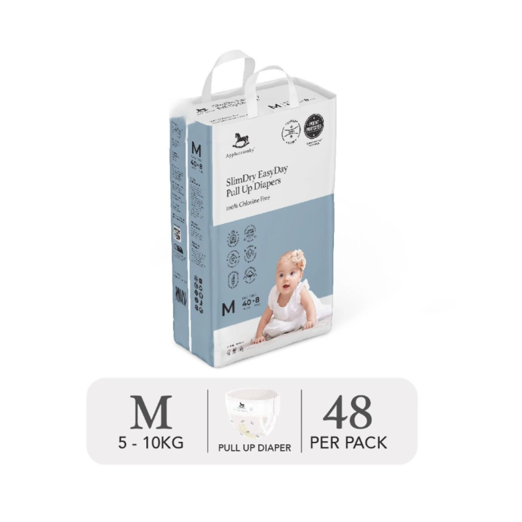 Applecrumby® Slimdry Easyday Pull Up Diapers (Mega)