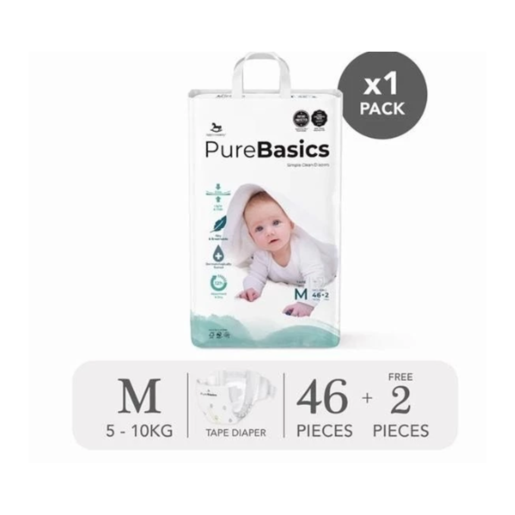 Applecrumby® Night & Day Pure Basics Tape Diapers