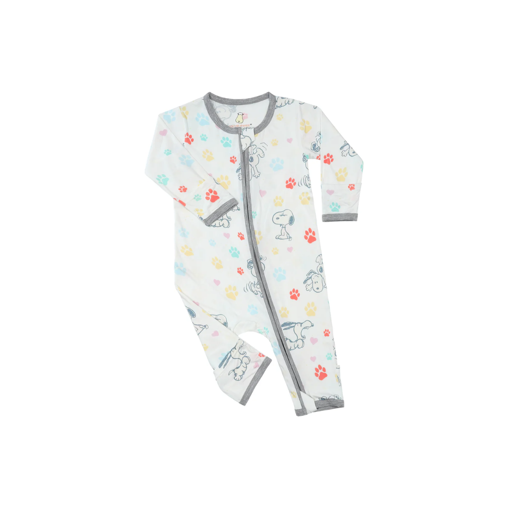 Baa Baa Sheepz x Snoopy Zip Romper S01 (White)