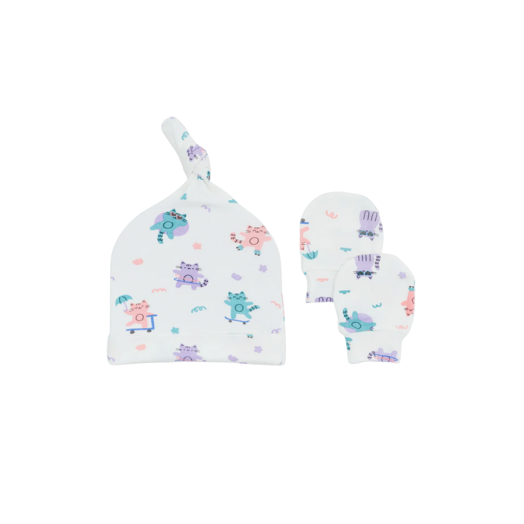 Not Too Big Kitten Hat & Mitts Accessories Set