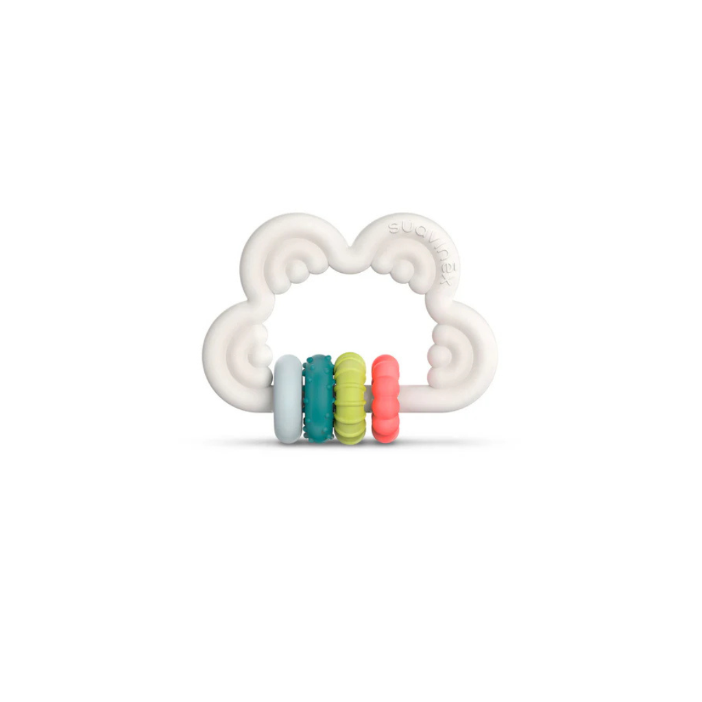 Suavinex Cloud Silicone Educational Teething Ring