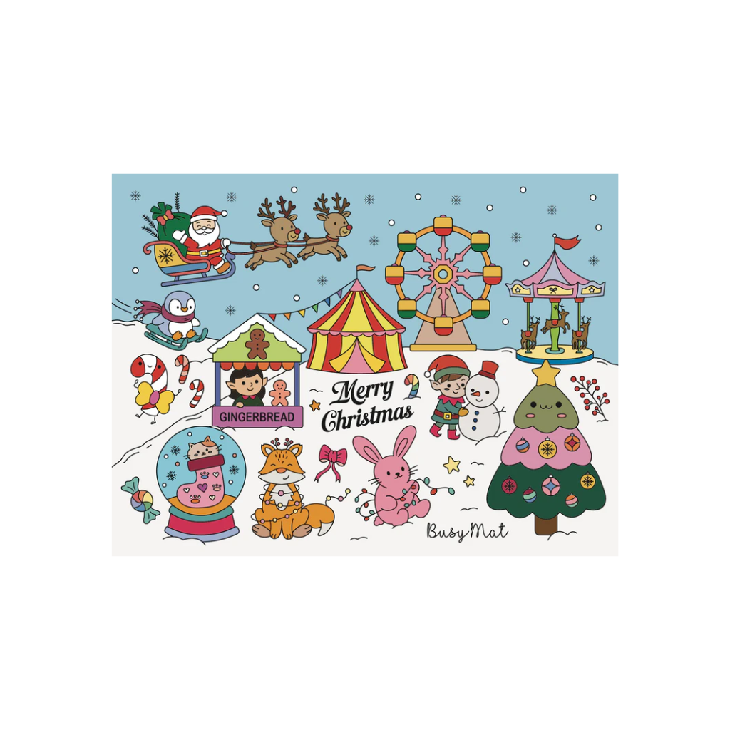 Busymat Travel Mat (Little Christmas Village)