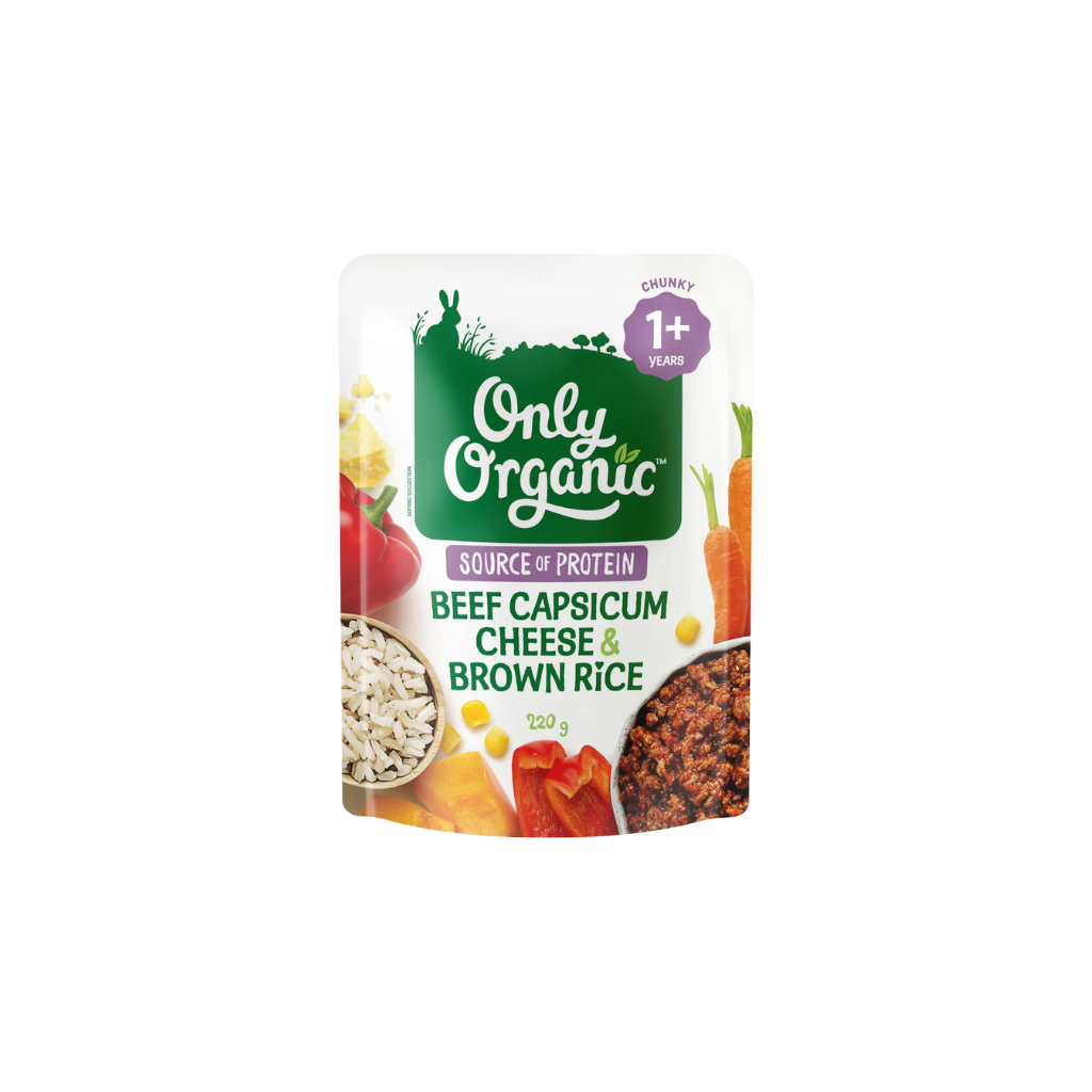 Only Organic Beef Capsicum Cheese & Brown Rice