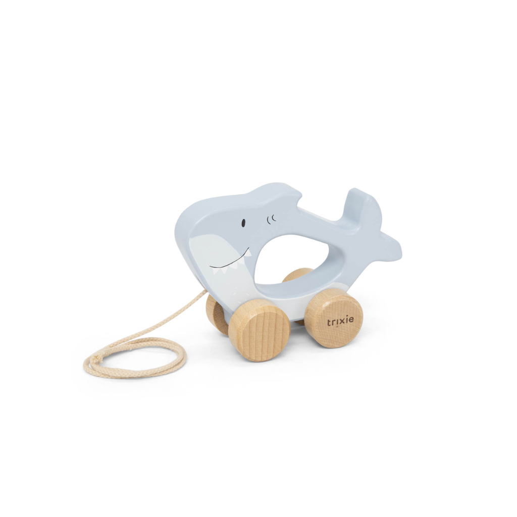 Trixie Wooden Pull Along Toy (Mr Shark)