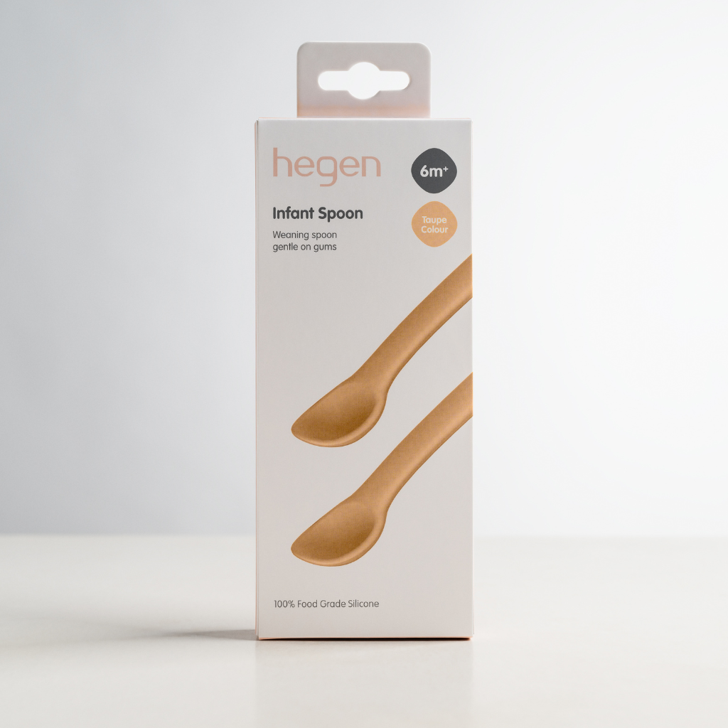 Hegen Infant Spoon Silicone (Taupe)