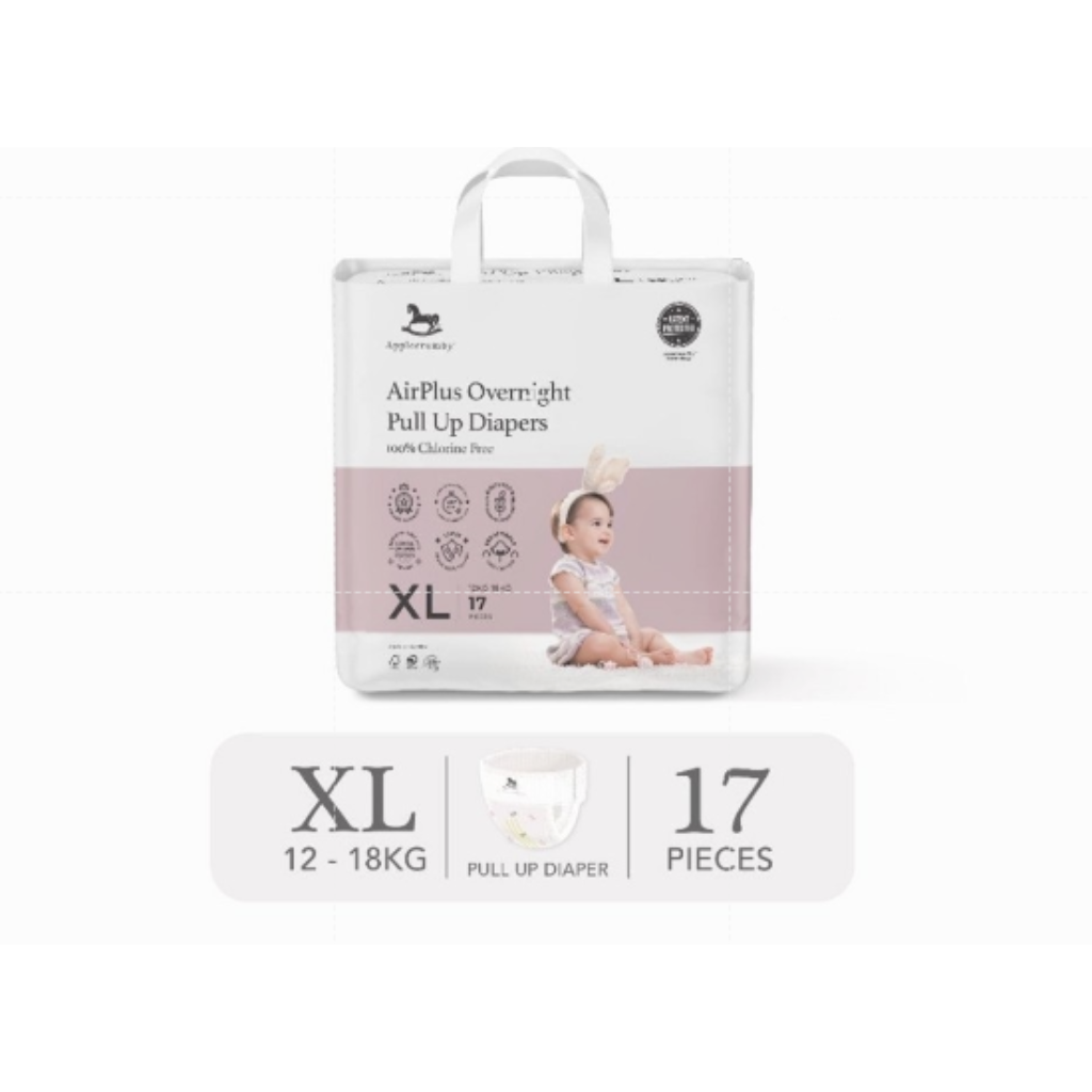 Applecrumby® Airplus Overnight Pull Up Night Diapers (Mini)