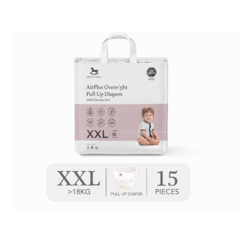 Applecrumby® Airplus Overnight Pull Up Night Diapers (Mini)