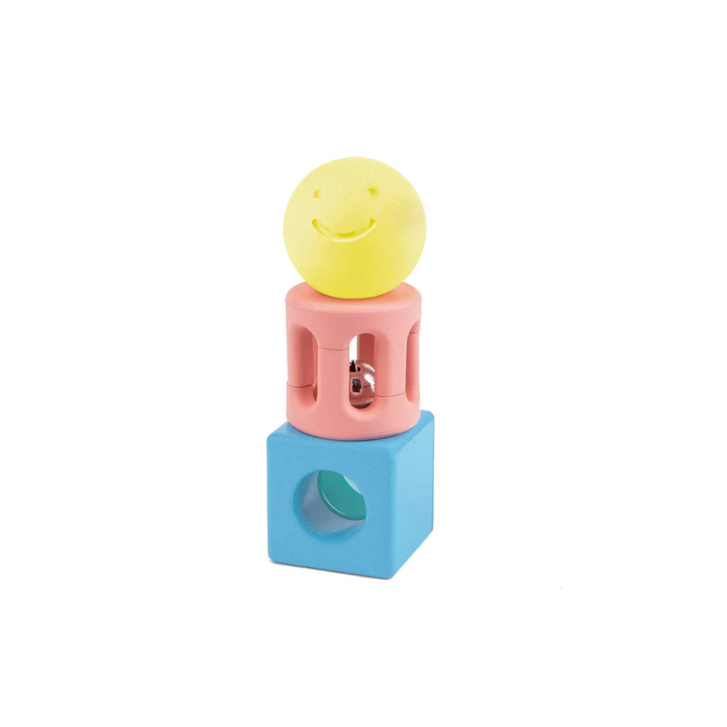 Hape Geometric Rattle (3pc) | motherswork Singapore – Motherswork