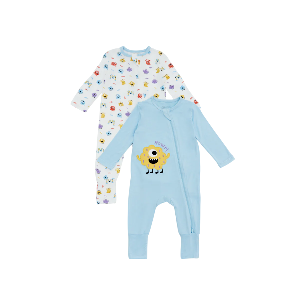 Not Too Big Monster Sleepsuit (2 Pack)